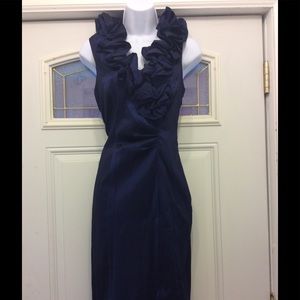 Xscape Navy Blue Dress